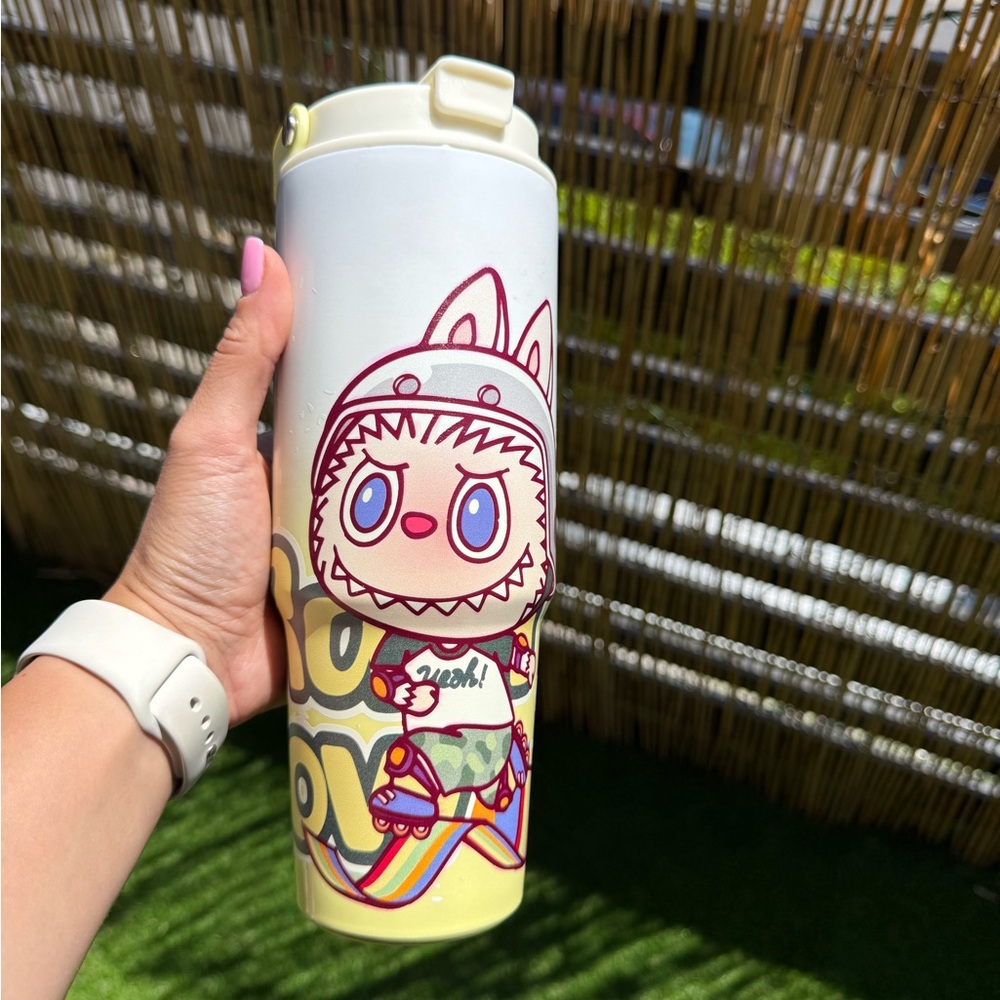 Labubu 30oz Tumbler-Cute Leakproof Cup with Handle-Kawaii Bottle for School,Gift